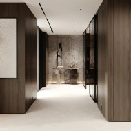 harmonijne wnętrze domu z dużymi przeszkleniami, hedo architects