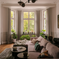 Secesyjny apartament redefiniujący współczesną elegancję