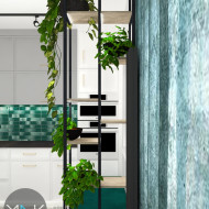 projekt wnętrza, naturalny projekt wnętrza, projekt mieszkania, MAK Architektura, Katarzyna Masalska, zieleń we wnętrzu, zielone dodatki do wnętrza, zielone dodatki do mieszkania, zielona ściana  