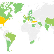 Mapa światowego wzornictwa
