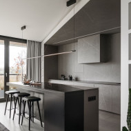 Monochromatyczny penthouse w Bydgoszczy