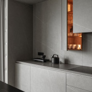 Monochromatyczny penthouse w Bydgoszczy