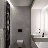 Monochromatyczny penthouse w Bydgoszczy