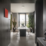 Monochromatyczny penthouse w Bydgoszczy