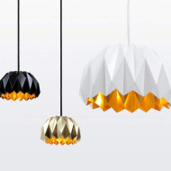 Lukas Dahlén, lampy Ori, blaszane lampy inspirowane origami