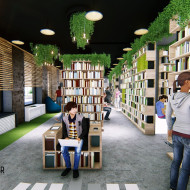 Projekt biblioteki od GK-Atelier 