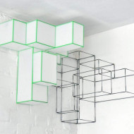 Marc Trotereau, WireShade, lampy z drutu i plastiku, instalacja świetlna