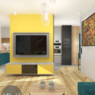 odważne wnętrze, odważny projekt wnętrza, kolorowe mieszkanie, kolorowe wnętrze, MAK Architektura, Katarzyna Masalska, ciekawy projekt wnętrza, kolorowy projekt wnętrza, funkcjonalna przestrzeń, funkc